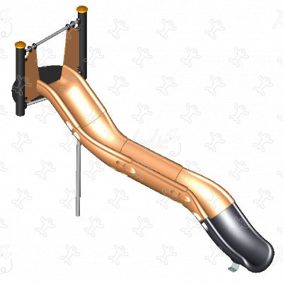 Kayak talud glijbaan J1120 speeltoestellen klassieke spelen glijbanen afbeelding 3d