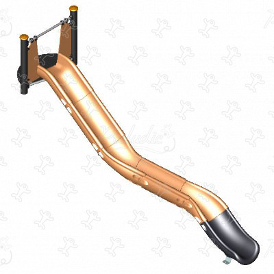 Kayak talud glijbaan J1121 speeltoestellen klassieke spelen glijbanen afbeelding 3d