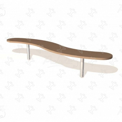 Kronkelomloop J13 speeltoestellen educatieve en zintuiglijke speeltoestellen gymludic®-parcours en balans parcoursen afbeelding 3d