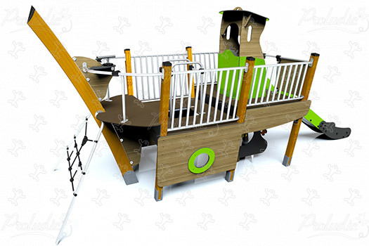 Kuipboot J1958 speeltoestellen gethematiseerde speelcombinaties aquatica afbeelding 3d