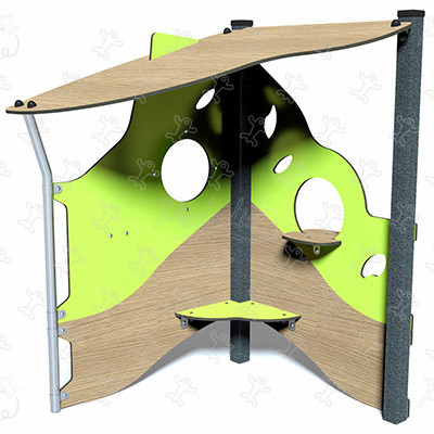 Speelhut J220 speeltoestellen klassieke spelen speelhuisjes afbeelding 3d