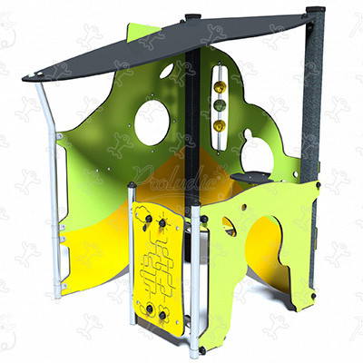 Speelhut Ludiek J232 speeltoestellen klassieke spelen speelhuisjes afbeelding 3d