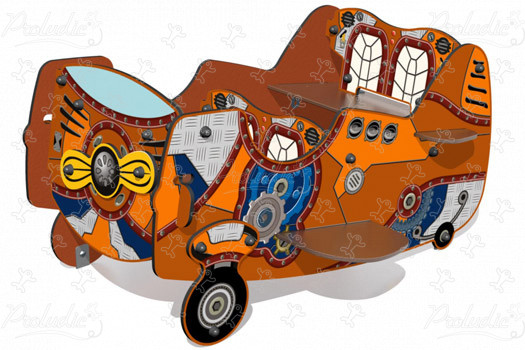 Kiekeboe J2612-GF speeltoestellen grafic games metropolis print afbeelding 3d