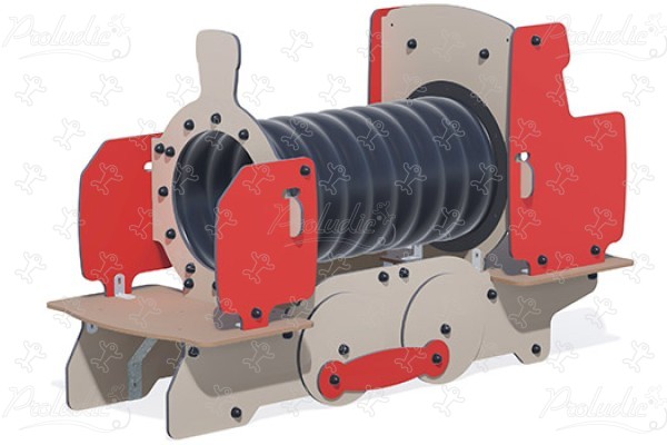 Locomotief rood J2617 speeltoestellen gethematiseerde speelcombinaties city afbeelding 3d