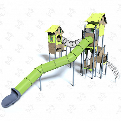 Boomhuizen Dorp J2688® speeltoestellen gethematiseerde speelcombinaties avontuur afbeelding 3d