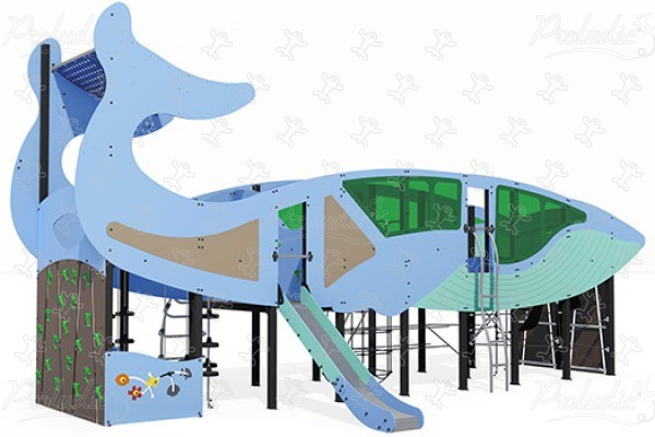 Walvis J2696® speeltoestellen gethematiseerde speelcombinaties aquatica afbeelding 3d