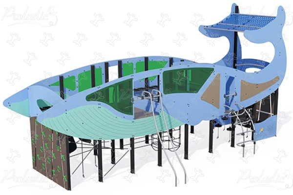 Walvis J2696® speeltoestellen gethematiseerde speelcombinaties aquatica afbeelding 3d