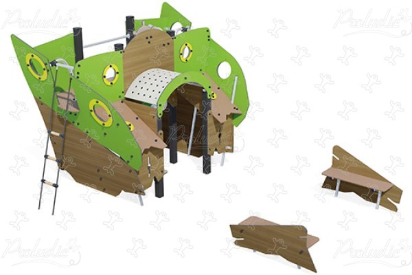 KEO achtersteven J2753-M speeltoestellen klassieke spelen aquatica afbeelding 3d