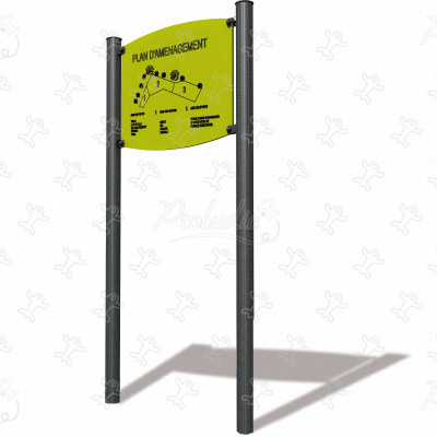 Informatiebord op maat gemaakt J2883 meubilair meubels, omheiningen en poorten en aanvullende items signalisatie afbeelding 3d