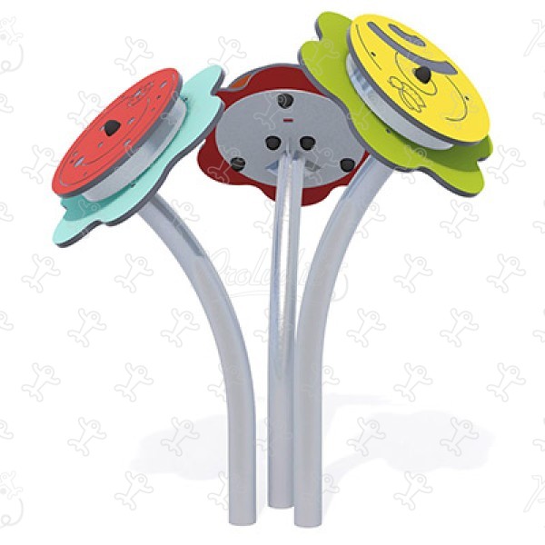 Muziek bloemen J3418 speeltoestellen educatieve en zintuiglijke speeltoestellen speelpanelen & muzikale spelen afbeelding 3d