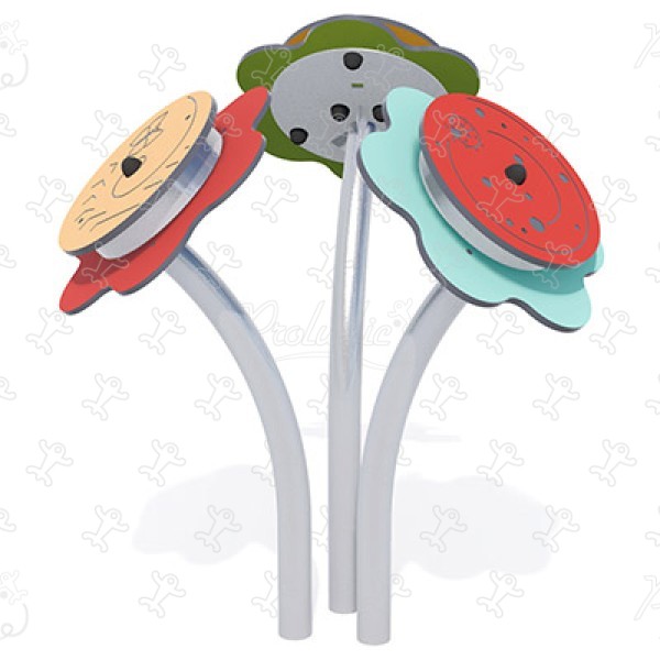 Muziek bloemen J3418 speeltoestellen educatieve en zintuiglijke speeltoestellen speelpanelen & muzikale spelen afbeelding 3d