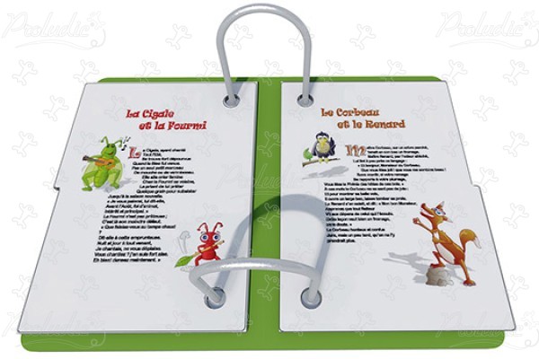 Open boek J3439® speeltoestellen educatieve en zintuiglijke speeltoestellen speelpanelen & muzikale spelen afbeelding 3d