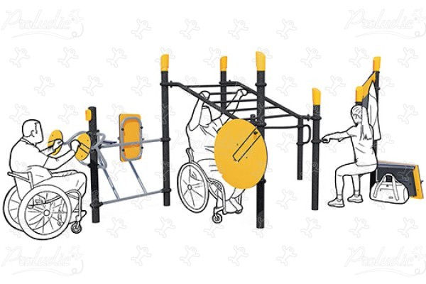 Station Inclusief J37101® sport en fitness acti’fun acti’fit afbeelding 3d