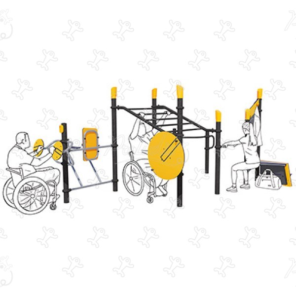 Station Inclusief J37101® sport en fitness acti’fun acti’fit afbeelding 3d