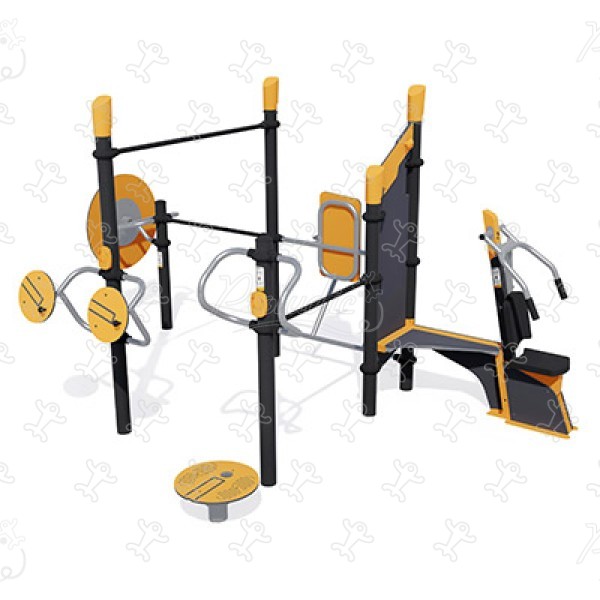 Speel-sportstation senioren J37105® sport en fitness acti’fun acti’fit afbeelding 3d