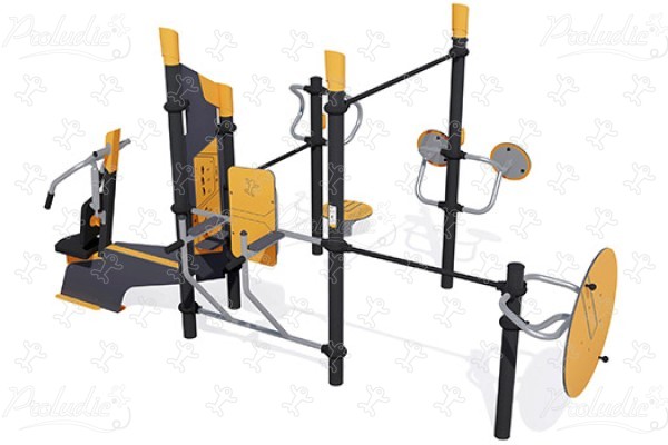 Speel-sportstation senioren J37105® sport en fitness acti’fun acti’fit afbeelding 3d