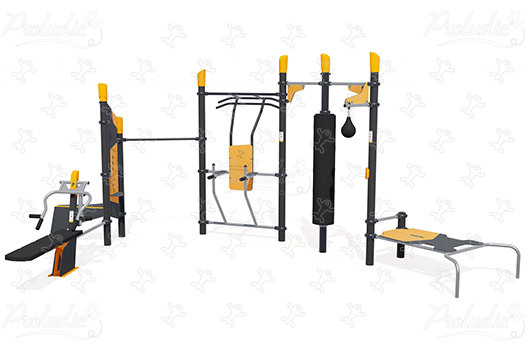 Speel-sportstation kracht J37107® sport en fitness acti’fun acti’fit afbeelding 3d