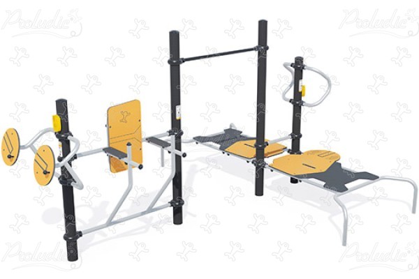Compact fun-sport station J37109® sport en fitness acti’fun acti’fit afbeelding 3d