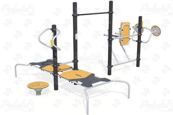 Compact fun-sport station J37109® sport en fitness acti’fun acti’fit afbeelding 3d
