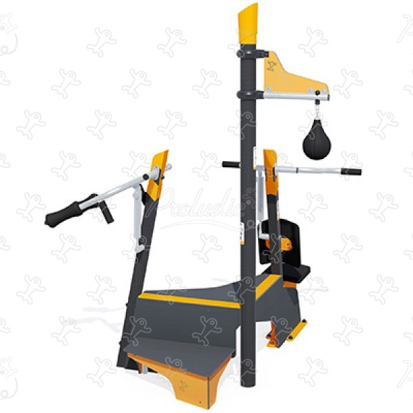 Compact fun-sport training station J37110® sport en fitness acti’fun acti’fit afbeelding 3d