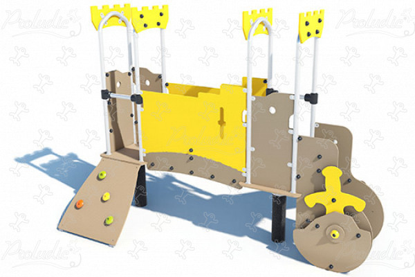 Muur J38402 speeltoestellen combinatie spelen diabolo afbeelding 3d