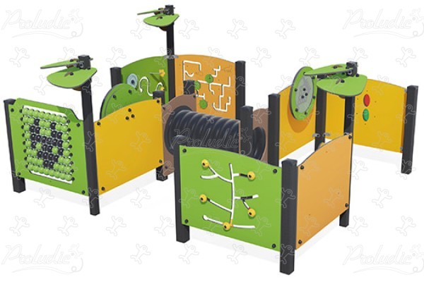 Sensorische doolhof J38712® speeltoestellen combinatie spelen diabolo afbeelding 3d