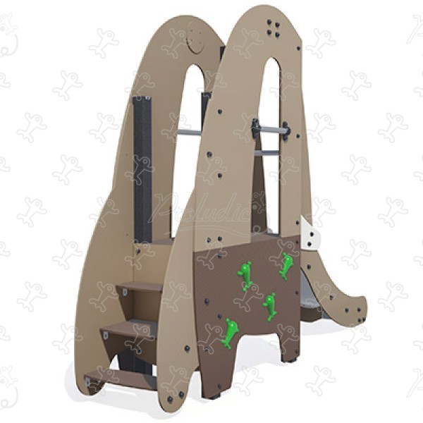 Olifant Glijbaan J4010® speeltoestellen gethematiseerde speelcombinaties avontuur afbeelding 3d