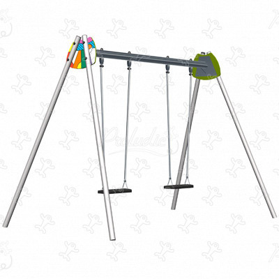 2 standaardzitjes J472-GG speeltoestellen grafic games grafic print afbeelding 3d