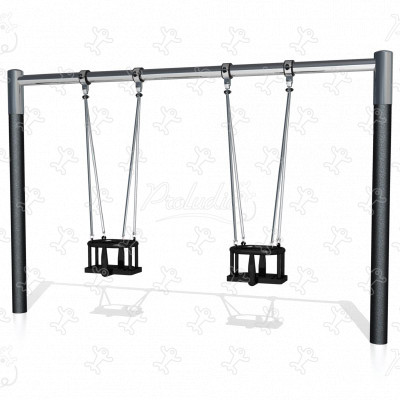 2 kinderzitjes J480 speeltoestellen klassieke spelen schommels afbeelding 3d