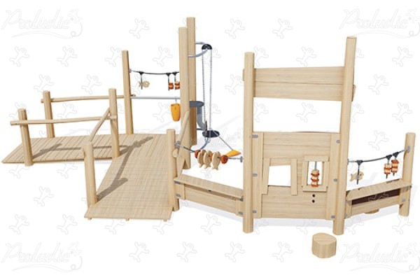 Markt J49147® speeltoestellen duurzaam natuurlijk houten speeltoestellen educatieve en zintuiglijke speeltoestellen afbeelding 3d