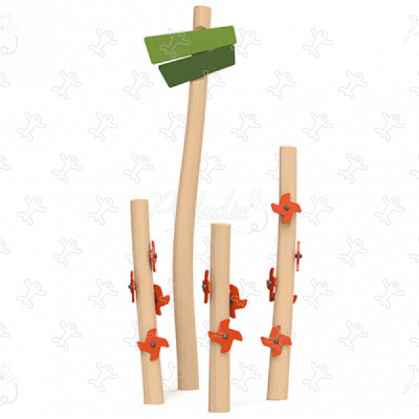 Natuurpad J49154® speeltoestellen duurzaam natuurlijk houten speeltoestellen klim- en evenwichtsparcours afbeelding 3d