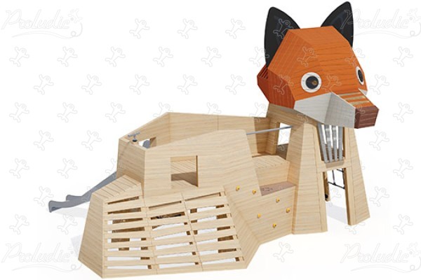 Vos J49161® speeltoestellen duurzaam natuurlijk houten speeltoestellen dieren afbeelding 3d