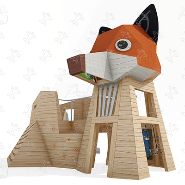 Vos J49161® speeltoestellen duurzaam natuurlijk houten speeltoestellen dieren afbeelding 3d