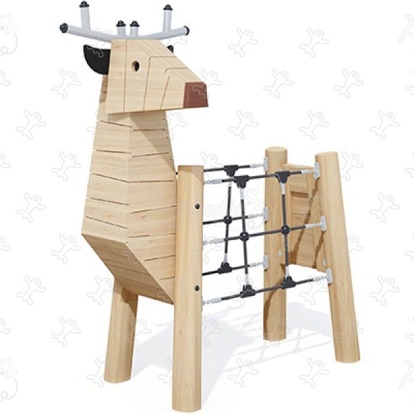 Klein hert J49168® speeltoestellen duurzaam natuurlijk houten speeltoestellen dieren afbeelding 3d