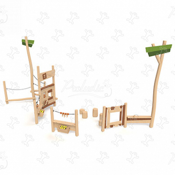 Kleine markt J49309® speeltoestellen combinatie spelen multifunctionele structuren afbeelding 3d