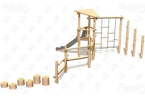 J4938 speeltoestellen combinatie spelen multifunctionele structuren afbeelding 3d