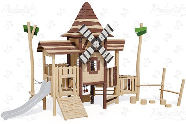 Grote molen J49408® speeltoestellen combinatie spelen multifunctionele structuren afbeelding 3d