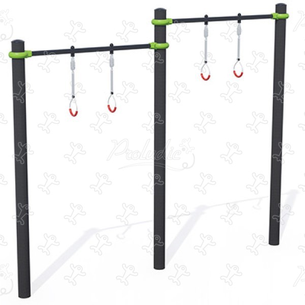 Ringencombinatie op 2 hoogtes J5235® sport en fitness acti’fun acti’street afbeelding 3d