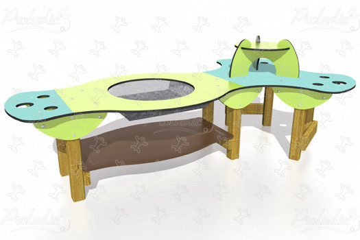 Tuiniertafel J5300 speeltoestellen educatieve en zintuiglijke speeltoestellen waterspelen afbeelding 3d