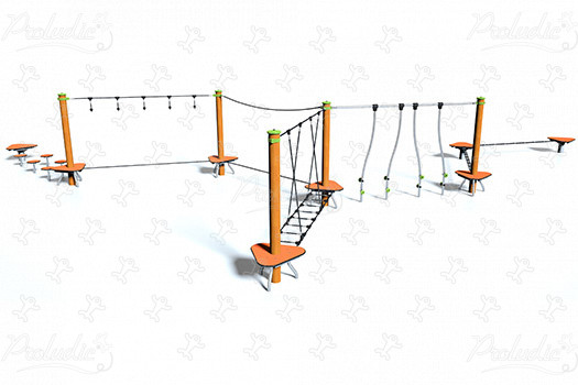 J5403 speeltoestellen klim- en evenwichtsspelen klim- en evenwichtsparcours afbeelding 3d