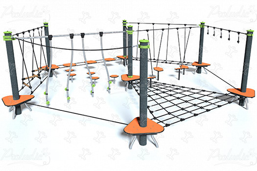 J5404-M speeltoestellen klim- en evenwichtsspelen klim- en evenwichtsparcours afbeelding 3d
