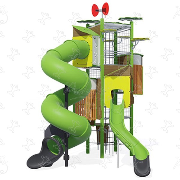 Toren J56100 speeltoestellen combinatie spelen kanopé afbeelding 3d