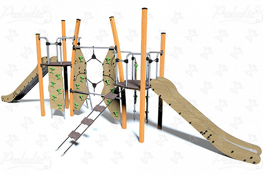 J5614-C® speeltoestellen combinatie spelen kanopé afbeelding 3d