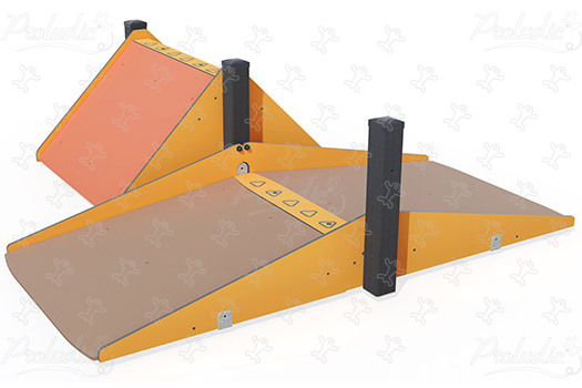 Inclusieve schuine vlakken J5929® speeltoestellen acti’fun acti’ninja afbeelding 3d