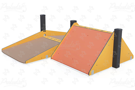 Inclusieve schuine vlakken J5929® speeltoestellen acti’fun acti’ninja afbeelding 3d