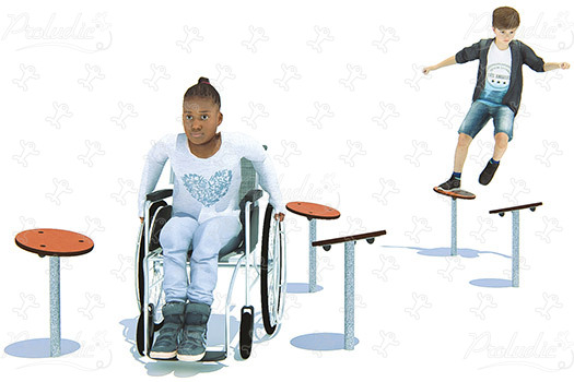 Inclusief zigzagpad J5934® speeltoestellen acti’fun acti’ninja afbeelding 3d