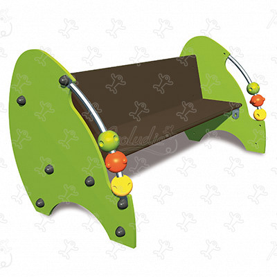 Bankje kind spelen J607 meubilair meubels, omheiningen en poorten en aanvullende items meubilair (bank, vuilnisbak, afdak) afbeelding 3d