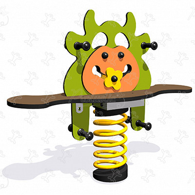 Koe J844 speeltoestellen dynamische speeltoestellen veertoestellen afbeelding 3d