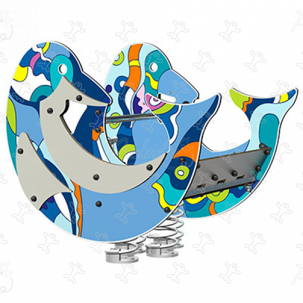 Grote dolfijn J981-GO speeltoestellen grafic games océane print afbeelding 3d