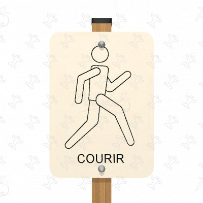 Bewegwijzering hardlopen JPS04 sport en fitness acti’fun houten sportparcours afbeelding 3d